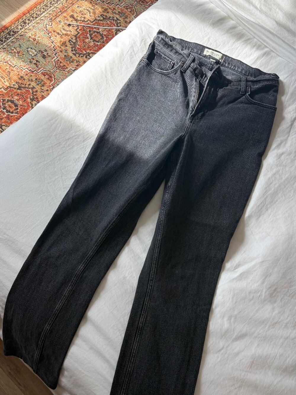 Abercombie 90's Slim Straight Ultra High Rise Curve Love